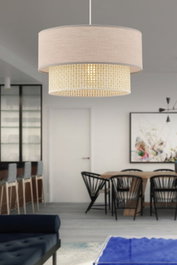 Opviq Echo Lámpara de araña Crema y Beige